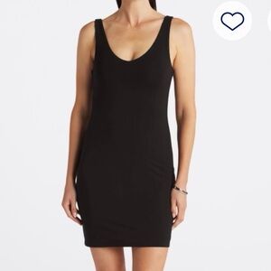 Z Supply Highland Sleek Black Mini Dress - fully lined, buttery soft